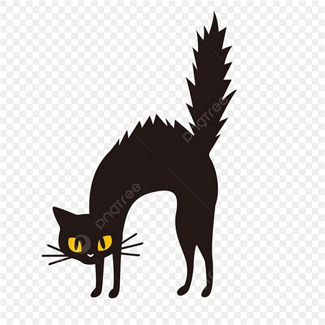 Halloween Black Cat Silhouette PNG Free, Halloween Black Cat, Halloween ...