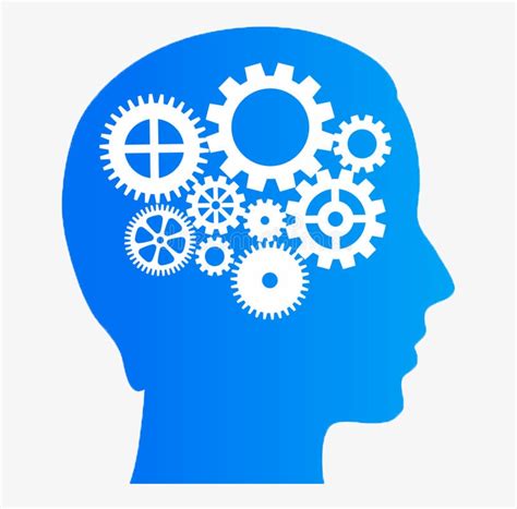 Thinking Brain Gears Vector Illustration 45238407 - Thinking Brain ...