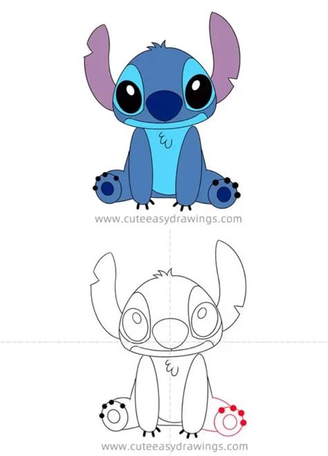 15 Easy Stitch Drawing Ideas - How to Draw Stitch | Stitch drawing ...