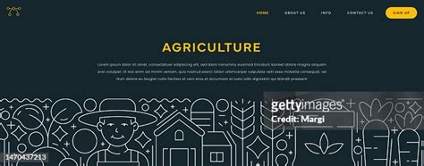 Agriculture Web Banner Design High-Res Vector Graphic - Getty Images