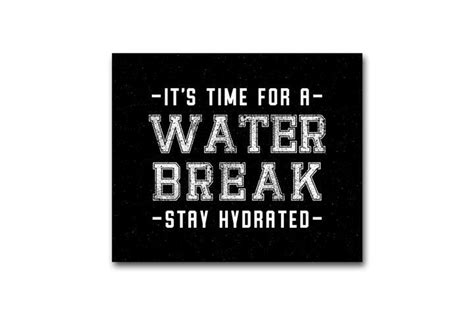 Sports Water Break Mini Signs | Modern Moments