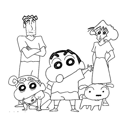 Shin chan family drawing - PNGBUY