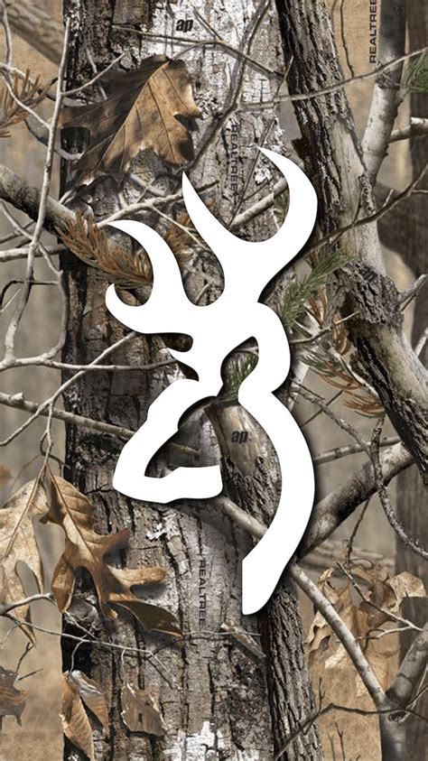 Download Realtree Camo Browning Deer Logo Wallpaper | Wallpapers.com