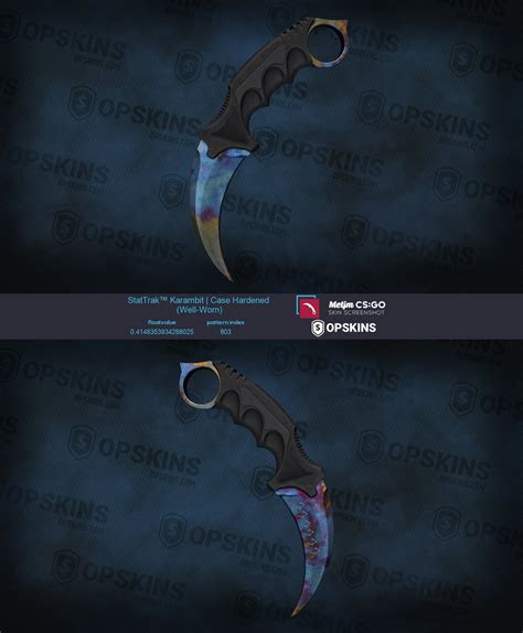 [H] ST Karambit Case Hardened WW Double Sided Blue Gem and Huntsman ...