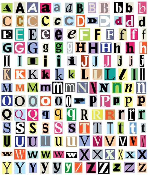 Alphabet Letters From Magazine Free Stock Photo - Public Domain ...