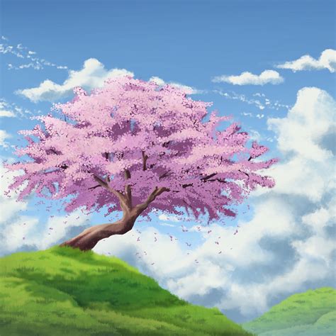 Anime Cherry Blossom Tree