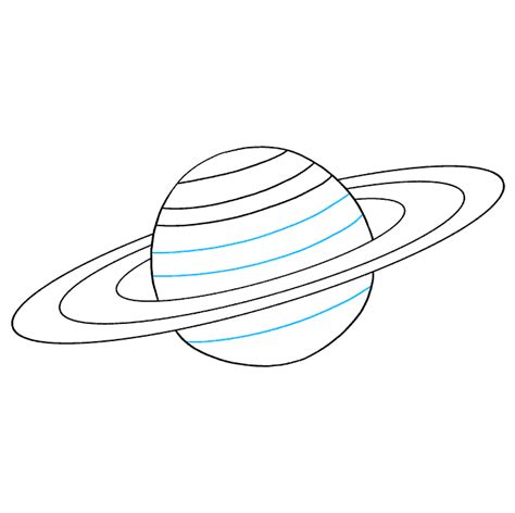 How to Draw Saturn - Really Easy Drawing Tutorial