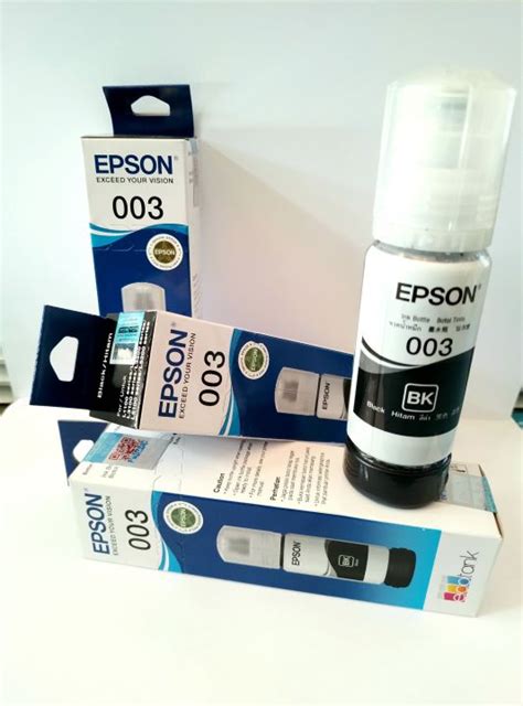 AKSA PRINT TINTA PRINTER EPSON 003 BLack Hitam for L3110 L3210 L3150 ...