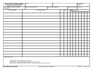 DA Form 2062 - Fill Out, Sign Online and Download Fillable PDF ...