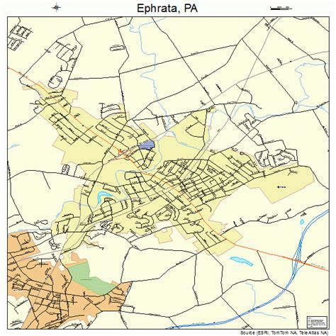 Ephrata Pennsylvania Street Map 4223832