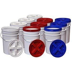 Food grade storage buckets for long term food storage