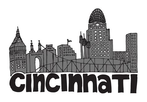 Free Cincinnati Skyline Vector 86974 Vector Art at Vecteezy