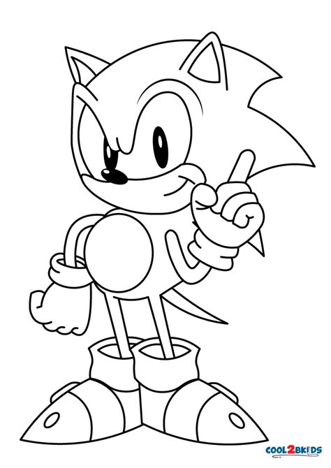 Printable Sonic Coloring Pages For Kids