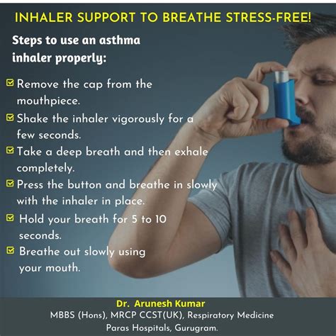 Dr. Arunesh Kumar Pulmonologist: Some Steps to Use an Ashthma Inhaler ...