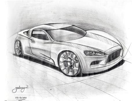 Car Pencil Drawing at PaintingValley.com | Explore collection of Car ...