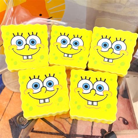 SpongeBobs Kitchen Cartoon Sponge Dish Washer Magic Wipe Sink Drain ...