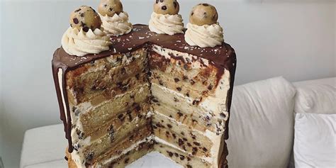 Easy Homemade Chocolate Chip Cookie Dough Cake Recipe