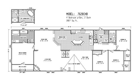 Fleetwood Single Wide Mobile Home Floor Plans - floorplans.click