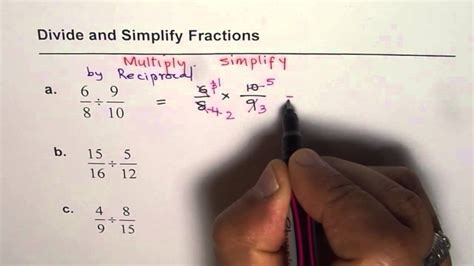 How to Divide and Simplify Fractions Simple Approach with Examples ...