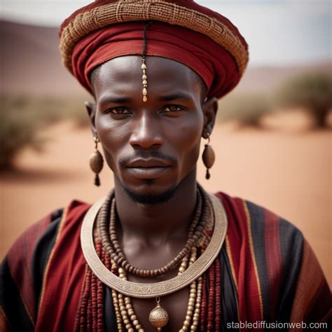 Cameroon Shaman in Moroccan Attire in North Africa | Stable Diffusion ...