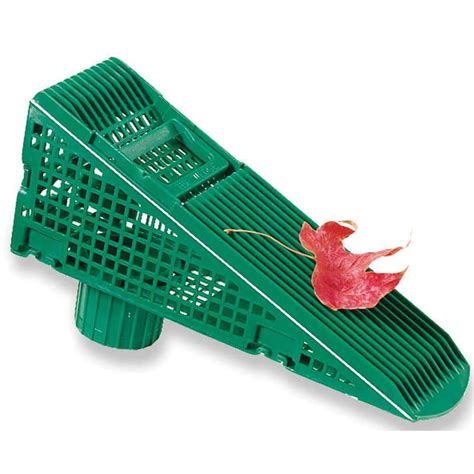 The Wedge Wedge 9.5 in Green Downspout Screen Gutter Guard (4-pack)-P ...