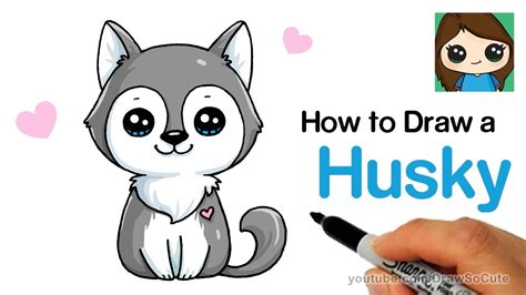 Puppy Kawaii Cute Husky Drawing Discover thousands of premium vectors ...