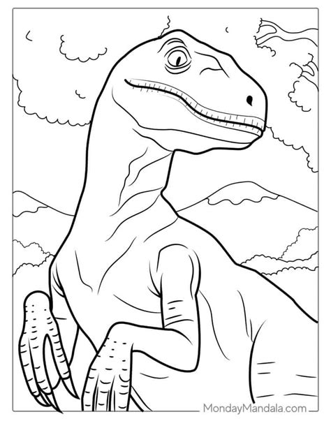 Free Velociraptor Coloring Page Coloring Page Printables, 42% OFF