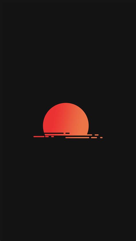 Stunning Sunset Portrait in Minimalist Black Background