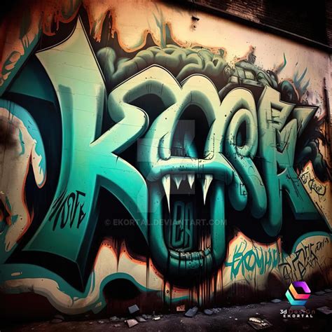 Urban Graffiti Art Scene by ekortal on DeviantArt