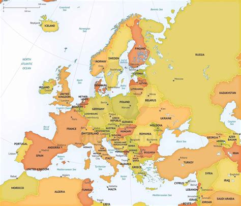 Maps of Europe » Voyage - Carte - Plan