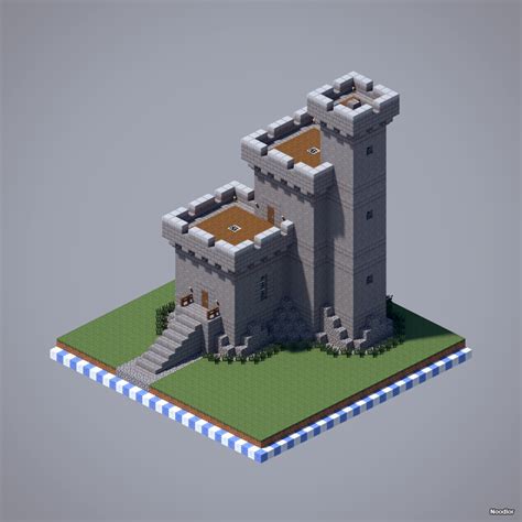 Minecraft Simple Castle Schematic