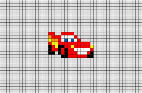 Lightning Mcqueen Pixel Art | Pixel art, Pixel art templates, Pixel art ...