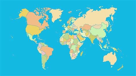 Countries of the World - Map Quiz Game