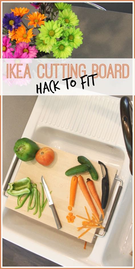 Over-the-Sink IKEA Cutting Board Hack - Sugar Bee Crafts