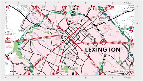 Map Kentucky Lexington - Share Map