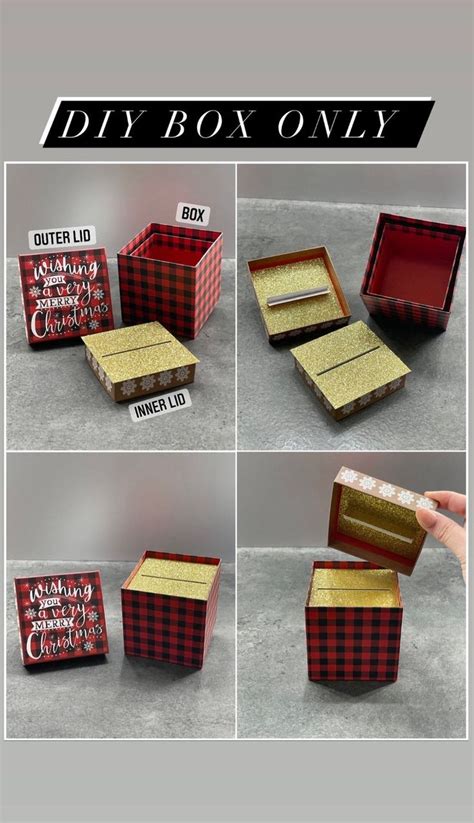 Surprise Money Pull Box Christmas Money Pull Box | Etsy | Money box diy ...