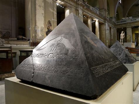 The capstone of the "Black Pyramid" of Amenemhat III looks badass : r ...