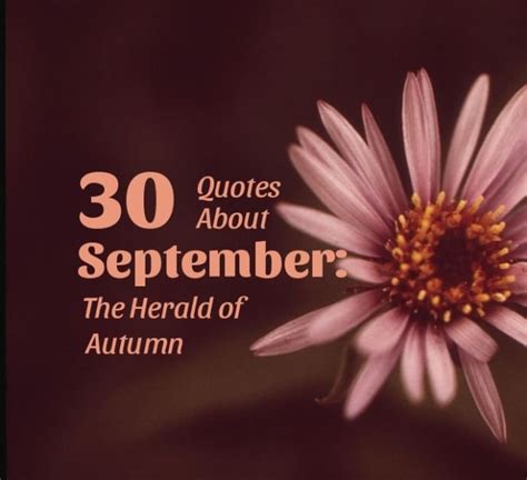 30 Quotes About September: The Herald of Autumn - Holidappy