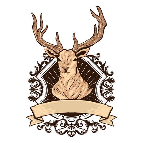 deer head vector logo 16610504 Vector Art at Vecteezy