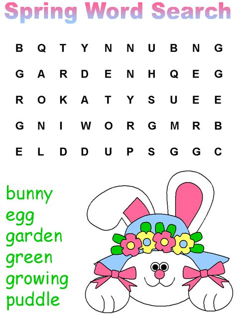 29 Spring Word Search Puzzles That the Kids Will Love