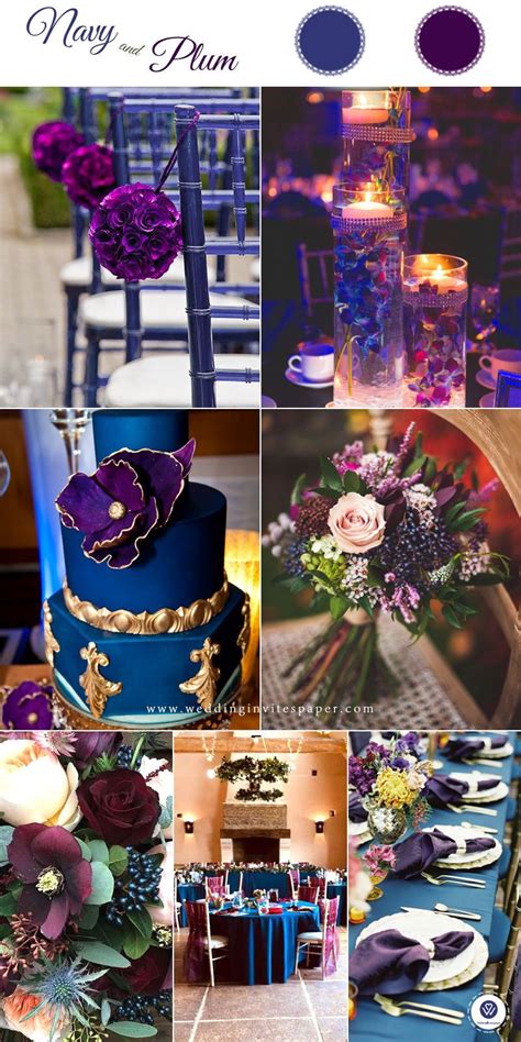 Top 8 Striking Navy Blue Wedding Color Palettes for 2019 Fall---navy ...