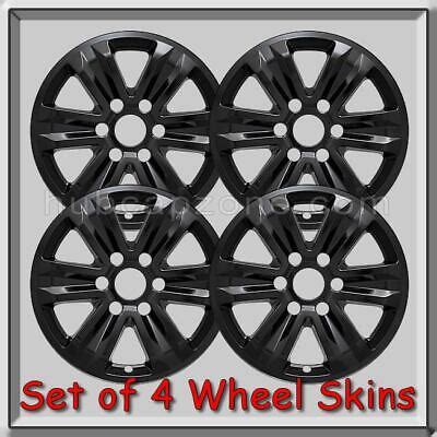 Black Wheel Skins Ford F-150 Truck Hubcaps Black 17" Wheel Covers 2016 ...