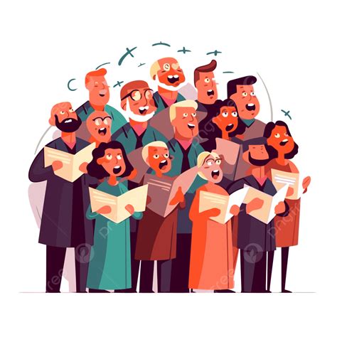 Choir Clipart Singing Man Choir And Older Woman With A Choir Icon ...