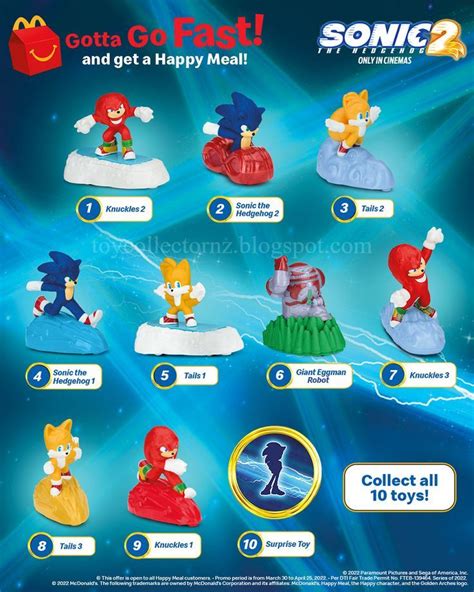 Sonic 2 McDonalds Happy Meal Toys 2022 Philippines | Happy meal ...