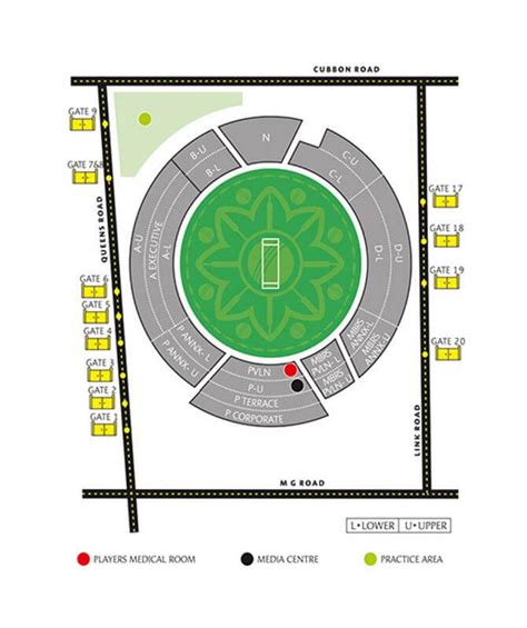 Chinnaswamy Stadium Map