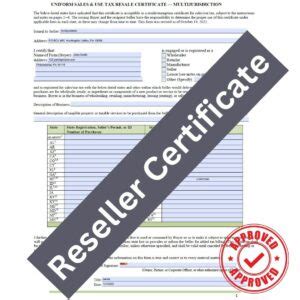 Reseller Certificates - Foxliquidation