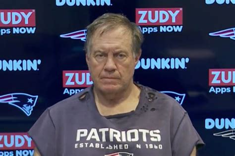 Bill Belichick looks even more disheveled than usual