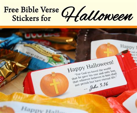 Bible Verses For Halloween Candy | The Cake Boutique