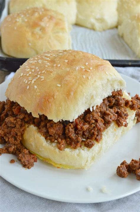 Easy Sloppy Joes on Homemade Brioche Buns - Sugar Dish Me