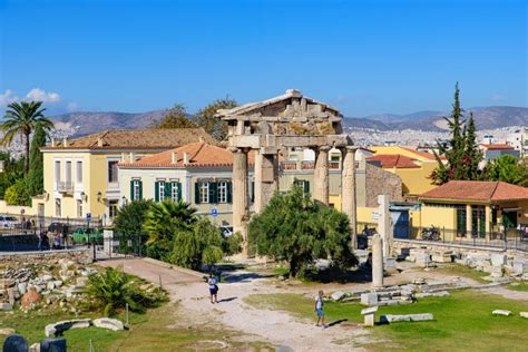 Roman Agora, Ancient Ruins Built in Roman Period in Athens, Greece ...